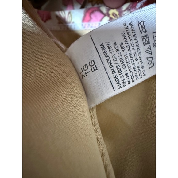 Old Navy Boho Fairy Earth Tone Floral Tankini Set Top XL Bottoms Large High Rise - Picture 6 of 7